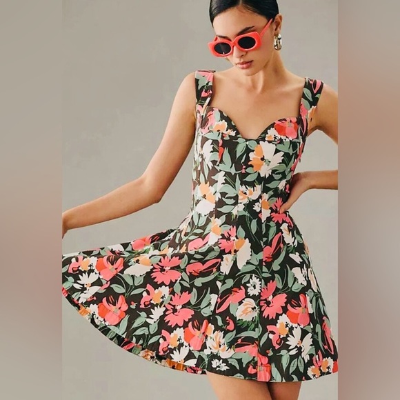 Anthropologie Dresses & Skirts - COPY - 💕NWT! By Anthropologie Sweetheart Floral Mini Dress, Size Small, NEVER W…